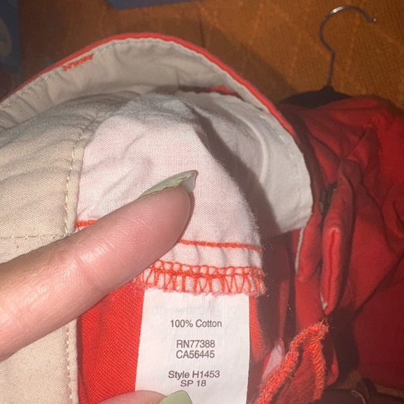 J. Crew Red Bermuda Shorts Tailored Cotton Blend - Picture 5 of 5